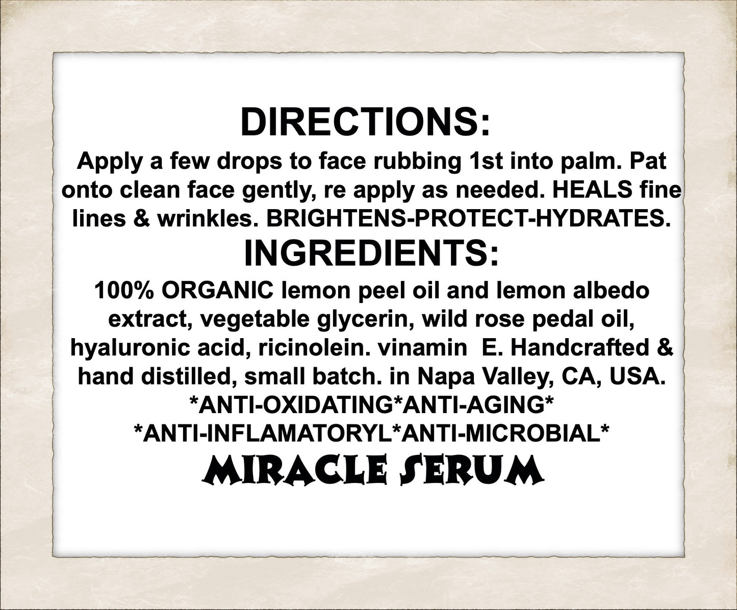 Miracle Serum